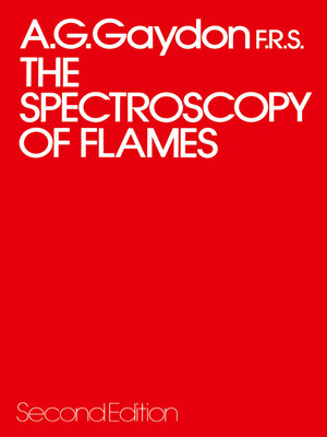 cover image of The Spectroscopy of Flames